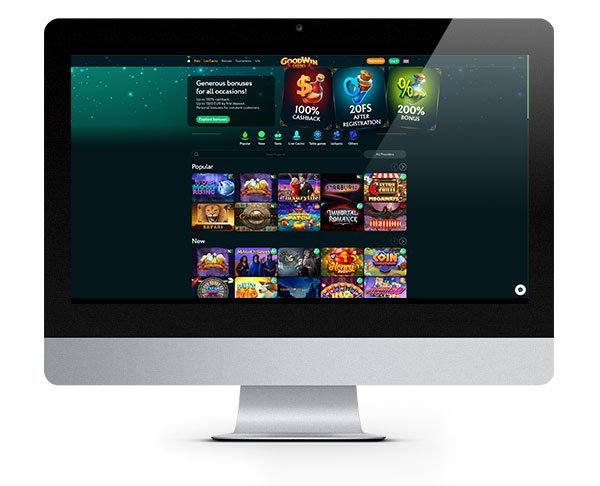 GoodWin Casino Desktop-Startseite