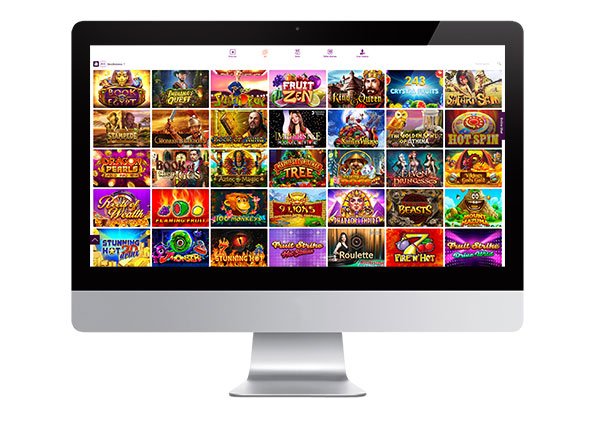 Bildschirm „Alle richtigen Casino-Spiele“
