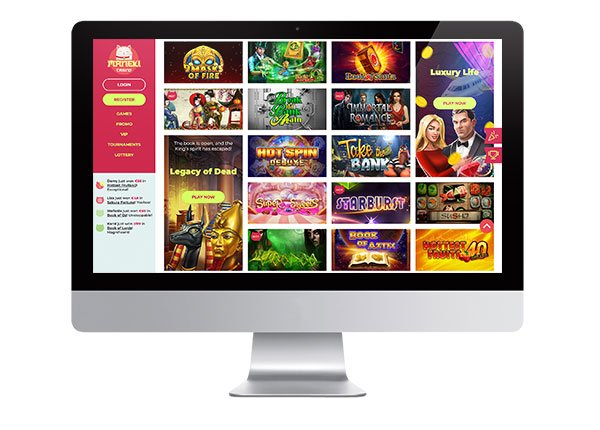 Desktop-Screenshot von Maneki Casino