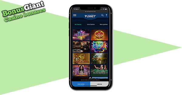 NEU Casino Planet auf dem Handy