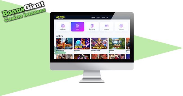 Cocos Casino Desktop-Lobby